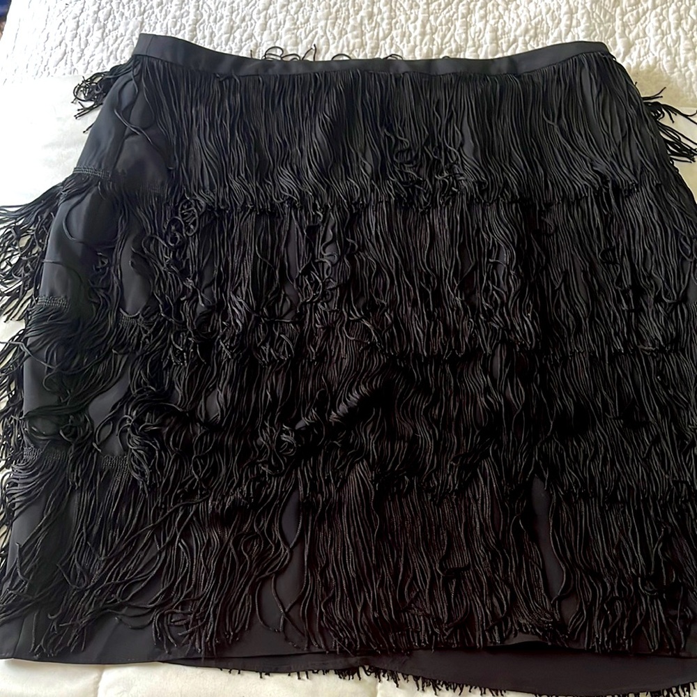 Ralph Lauren Fringe Mini Skirt NWT